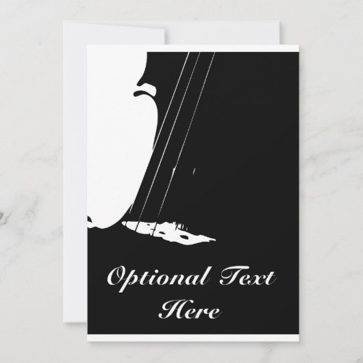 ヴァイオリン発表会のお知らせ 招待状 (正面)