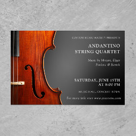 ヴァイオリン発表弦楽四重奏団 チラシ