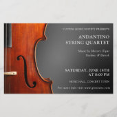 ヴァイオリン発表弦楽四重奏団 チラシ (正面)