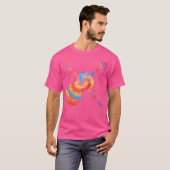 ヴァイオリン絞り染め80S 90S Tシャツ (正面フル)