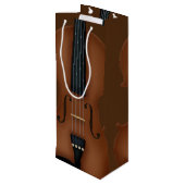 ヴァイオリン詳細クラシカル音楽 ワインギフトバッグ (裏面アングル)