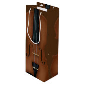 ヴァイオリン詳細クラシカル音楽 ワインギフトバッグ (正面アングル)