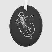 ヴァイオリン遊奏者オッターギフトのヴァイオリン音楽 オーナメント (正面)