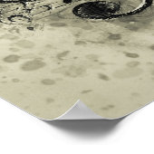 ヴァイオリン音楽は水色を覚える ポスター (角)