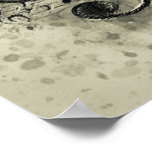 ヴァイオリン音楽は水色を覚える ポスター (角)