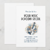 ヴァイオリン音楽アカデミー特別年間発表会 招待状 (正面/裏面)