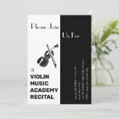 ヴァイオリン音楽アカデミー　エレガント　モダン　リサイタル 招待状 (スタンド正面)