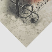 ヴァイオリン音楽ノート水の色の分離 薄葉紙 (詳細)