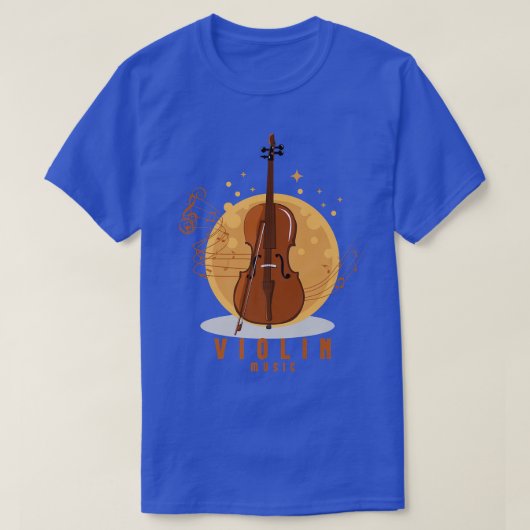 ヴァイオリン音楽好きヴァイオラ奏者 Tシャツ (デザイン正面)