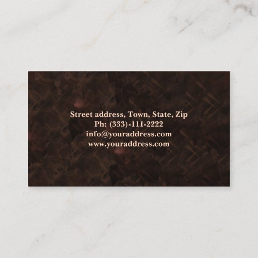 ヴァイオリン音楽教師クラッシーの名刺 名刺 (裏面)