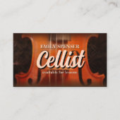 ヴァイオリン音楽教師クラッシーの名刺 名刺 (正面)