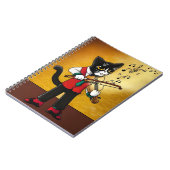 ヴァイオリン音楽猫 ノートブック (左側)