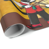 ヴァイオリン音楽猫 ラッピングペーパー (ロールコーナー)