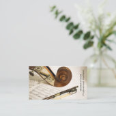 ヴァイオリン音符シート、プロフェッショナルヴァイオリン 名刺 (スタンド正面)