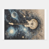 ヴァイオリン・ギター・チェロ:夢のような音楽楽器 ラッピングペーパーシート (正面2)