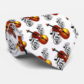 ヴァイオリン、ハート_ ネクタイ (ロール)