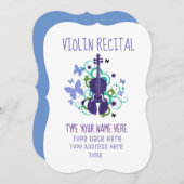 ヴァイオリン・リサイタル 招待状 (正面/裏面)