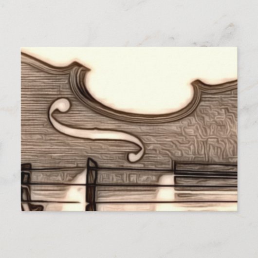 ヴァイオリン、ヴィオラ、チェロ？ ポストカード (正面)