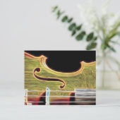 ヴァイオリン、ヴィオラ、チェロ？ ポストカード (スタンド正面)