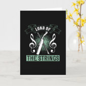 ヴァイオリン – 弦の主 カード (黄色い花)