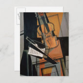 ヴァイオリン、1916 ポストカード (正面/裏面)