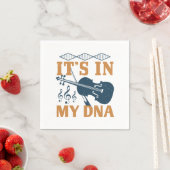 ヴァイオリン – DNAに含まれている スタンダードカクテルナプキン (インサイチュ)