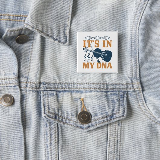 ヴァイオリン – DNAに含まれている 缶バッジ (インサイチュ)