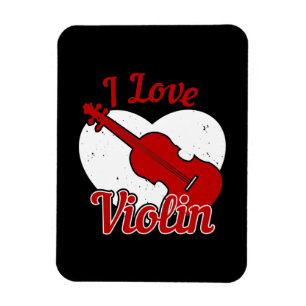 ヴァイオリン – I Love Violin マグネット
