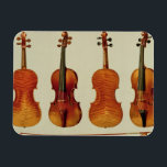 ヴァイオリン(LtoR): Antonio Stradivariuによる「アラード」 マグネット<br><div class="desc">Image:83416 Violins (LtoR):アントニオ・ストラディバリウスの「アラード」(c.1644-1737)1715、ジョバンニ・グアルネリの「キング・ジョセフ」(d.1744)の「ミュージカル楽器」(色版)より。アルフレッド・ジェームズ・ヒッキンズ(1826年~1903年)。Private Collection、Stapleton Collectionアート、ファインアート。</div>