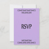 ヴァイオレットの結婚式RSVP 出欠カード (裏面)