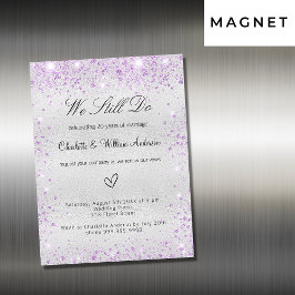 ヴァイオレットの結婚誓いの再生の贅沢 マグネット招待状