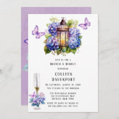 ヴァイオレットアジアナバタフライブランチ&バブリー 招待状 (正面/裏面)