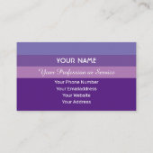 ヴァイオレットストライプ語国際的hello 名刺 (裏面)