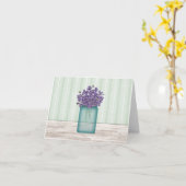 ヴァイオレットノートカードのメイスンジャー カード (黄色い花)