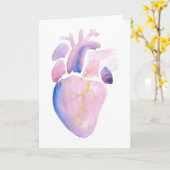 ヴァイオレットハート カード (黄色い花)