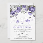 ヴァイオレットフローラはパーティの招待状後ずっと幸せに 招待状 (正面)