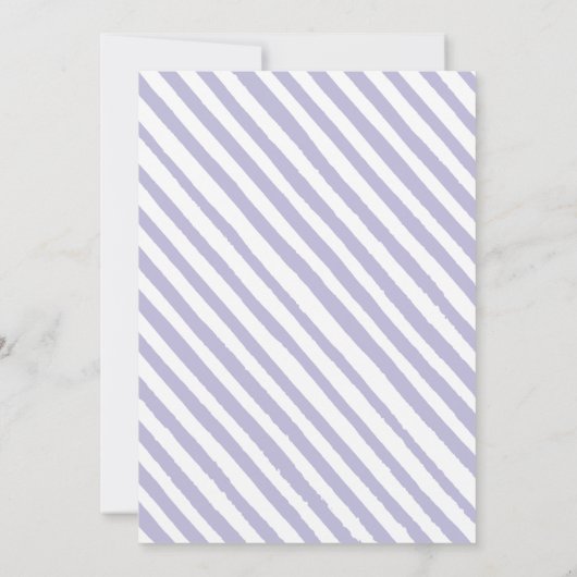 ヴァイオレットフローラはパーティの招待状後ずっと幸せに 招待状 (裏面)