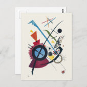 ヴァイオレットプリントワッシリーカンディンスキーバウハウス抽象芸術 ポストカード (正面/裏面)