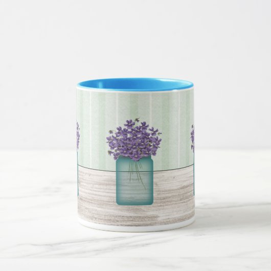 ヴァイオレットマグのメイスン・ジャー マグカップ (中央)