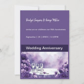 ヴァイオレット結婚フローラズウィズパリエッフェルタワービュー 招待状 (正面)