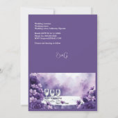 ヴァイオレット結婚フローラズウィズパリエッフェルタワービュー 招待状 (裏面)