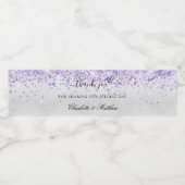 ヴァイオレット結婚ラベ感謝していンシルバー ペットボトルラベル (シングルラベル)