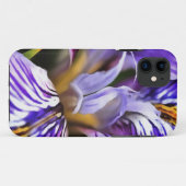 ヴァイオレット薄紫と紫の植物芸術のアイリス Case-Mate iPhoneケース (裏面(横))
