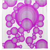 ヴァイオレット70年代のスタイリング シャワーカーテン (正面)