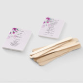 ヴァイオレット・ウォーター・カラー・アートの花の独自性 ハンドファン (組立なし)