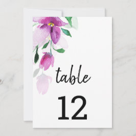 ヴァイオレット・ウォーター・カラー・アートの花の独自性 案内状