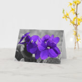 ヴァイオレット、カード カード (黄色い花)