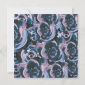 ヴァイオレット・ブルー植物学バラ卒業パーティー 招待状 (裏面)