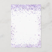 ヴァイオレット・ラベンダープリウェディングプログラム エンクロージャーカード (裏面)