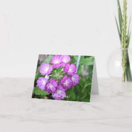 ヴァイオレット・ヴェルバナ サンキューカード